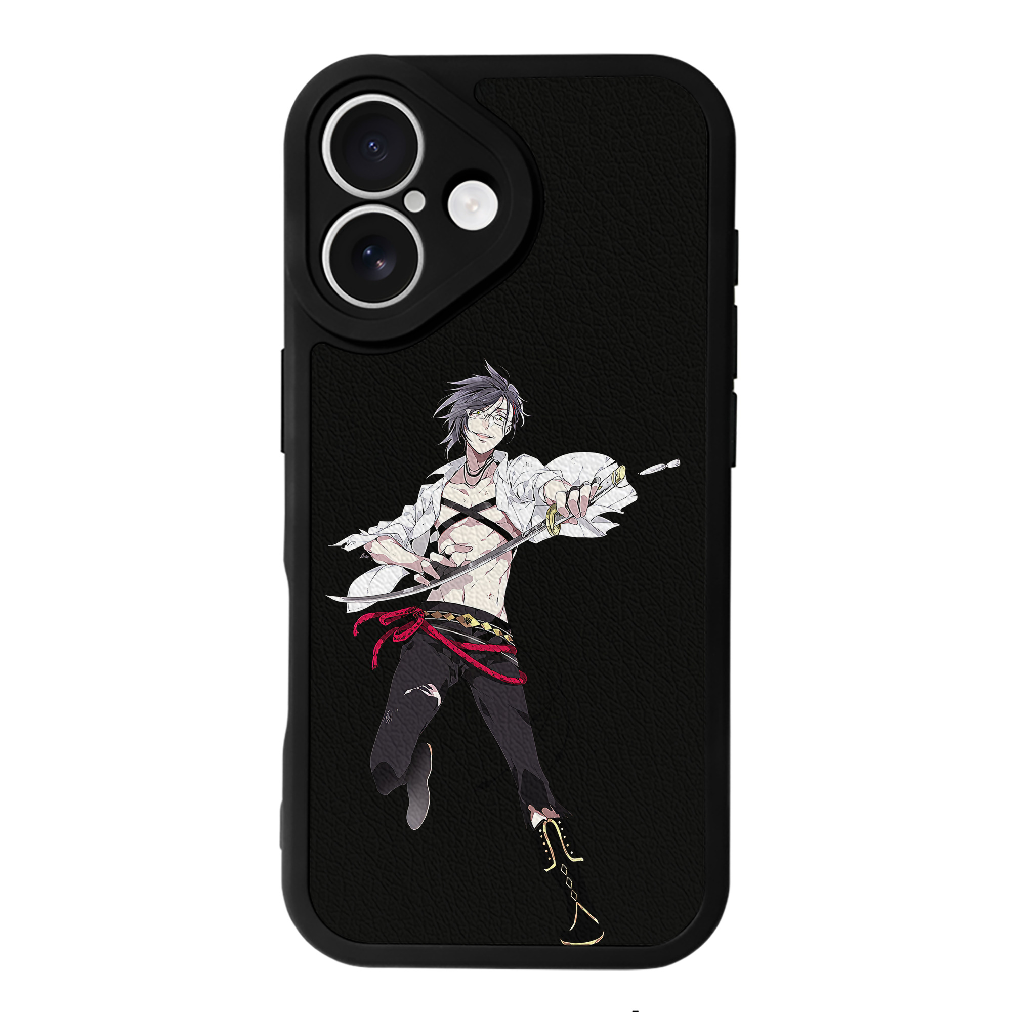 （画像用） 刀剣乱舞 Touken Ranbu 【iPhone 16シリーズ対応】シリコンスマホケース（レザー調） 材質：シリコン